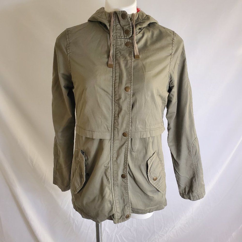AINA BE Long Sleeve Olive Green Utility Jacket